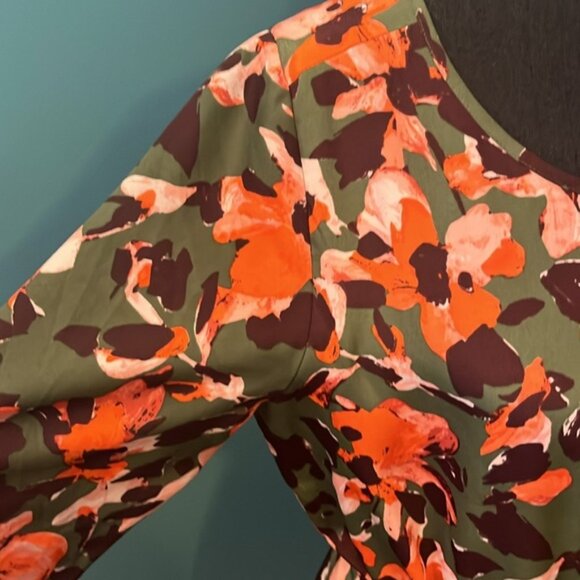 J Crew Floral Tulip Dress Size 8 - Picture 6 of 14